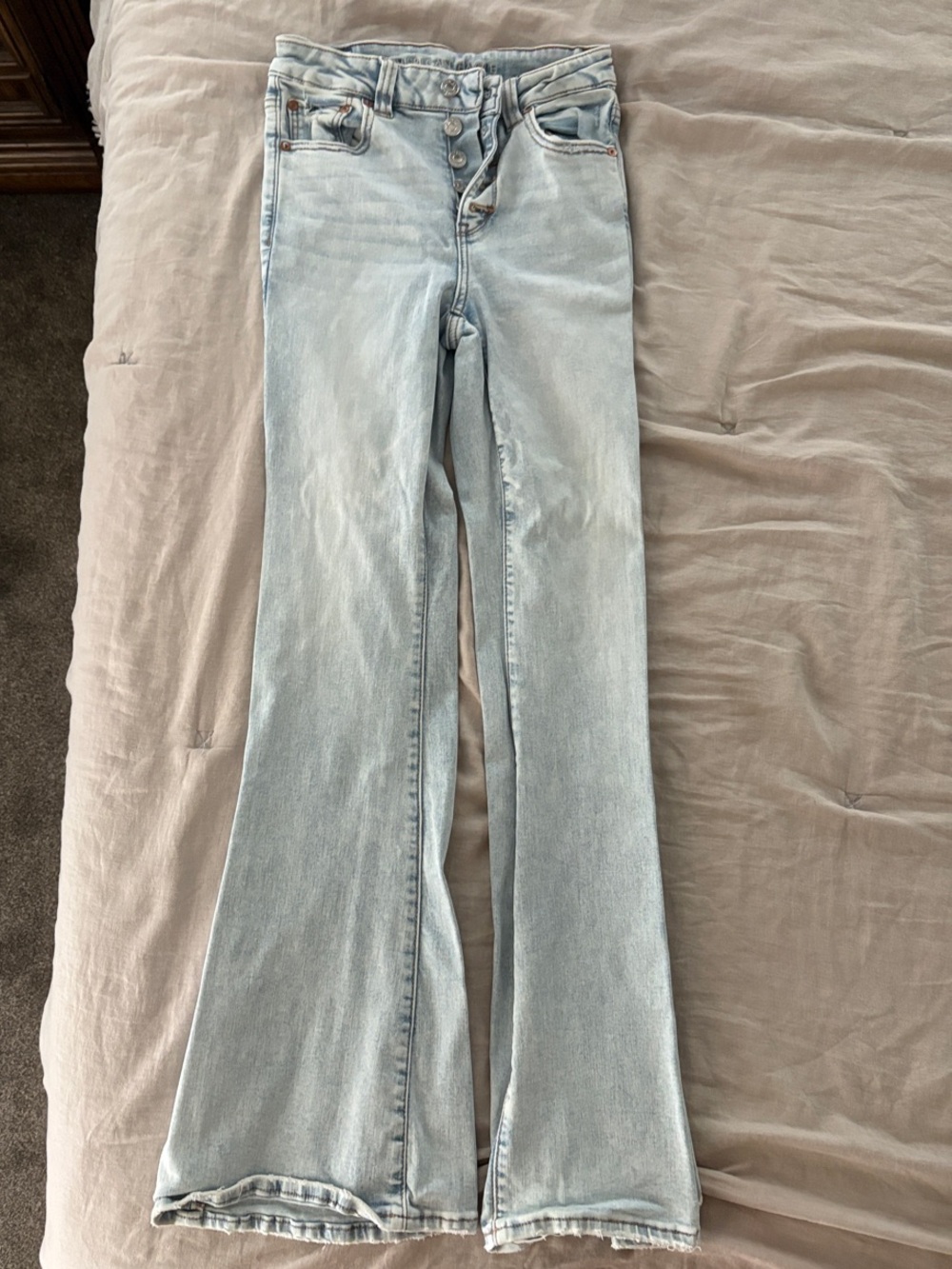 American Eagle Outfitters Light Blue Flare Jeans